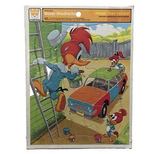 VTG Woody Woodpecker Frame Tray Puzzle 12 Piece 1977 Whitman Walter Lantz 4515C